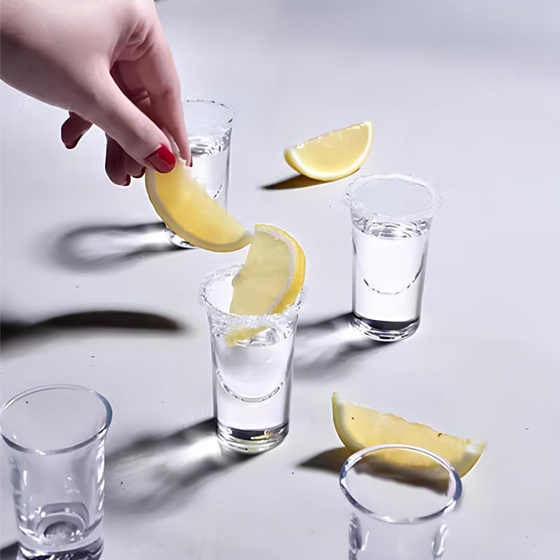 Ocean Hammer Shot Glass Set - 30 ml (1 oz) Clear Glass, Heavy Base, 12 pcs Elegant Stemware for Gin & Tonics, Whiskey, Vodka - Image 3